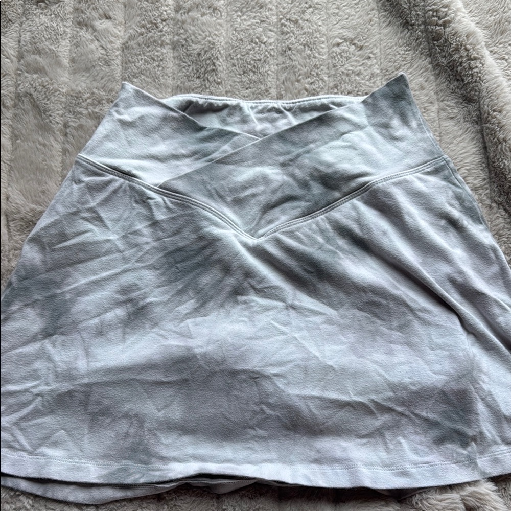 PINK Victoria's Secret Gray A-Line Wrap Mini Skirt